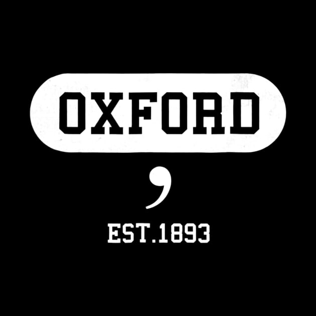 Oxford Comma Tshirt  Funny English Teacher by gogusajgm