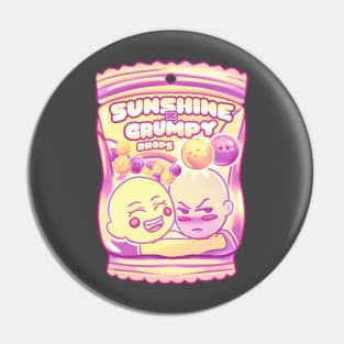 Grumpy and Sunshine Trope Pin