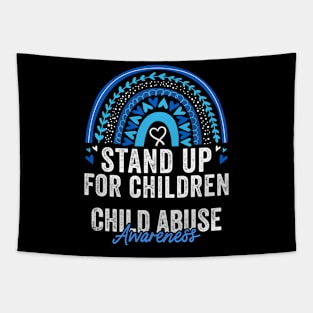 Child Abuse Prevention Awareness Month Blue Ribbon gift idea Tapestry