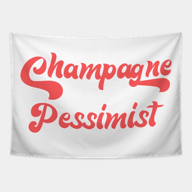 CHAMPAGNE PESSIMIST Tapestry by Inner System