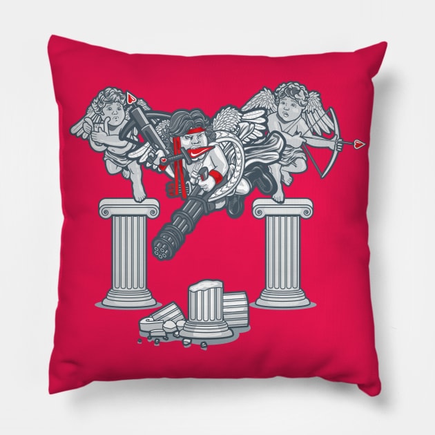 Commando Cupid Pillow by nickv47