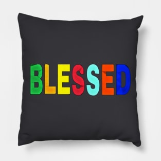 Blessed- Block - Back Pillow