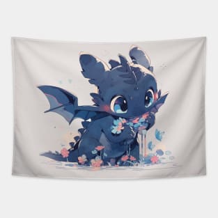 Little black dragon Tapestry