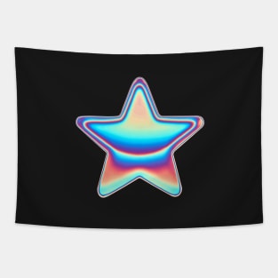 Classic Holographic Star Tapestry