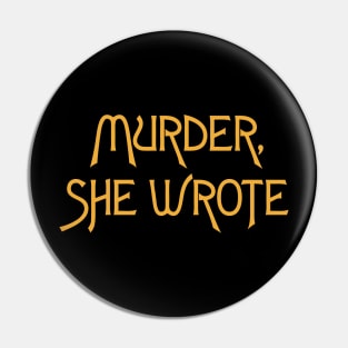 Murder She Wrote Pin