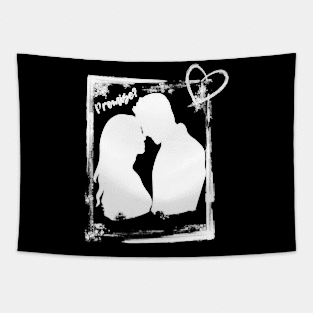 Valentine Couple - Promise? (White) Tapestry