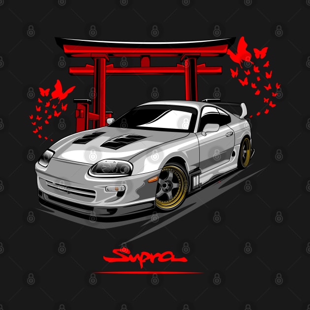 Toyota Supra MK IV Silver by aredie19