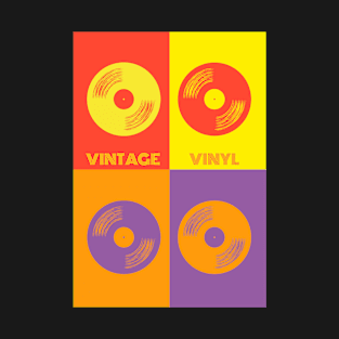 Vinyl Collage Vintage T-Shirt