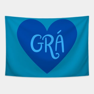 Grá - Irish Love design - Irish Language Designs Dublin Tapestry