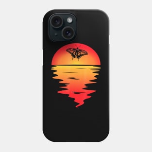 Butterfly vaporwave sunset butter fly synthwave Phone Case