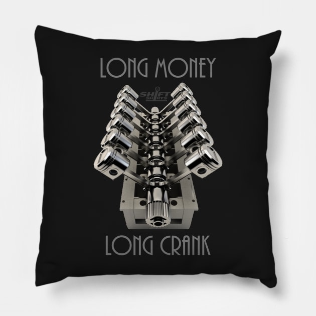 Long Money V12 – Supercar Performance Inspired Pillow by ShiftShirts