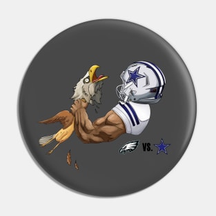 Cowboys vs Eagles Pin