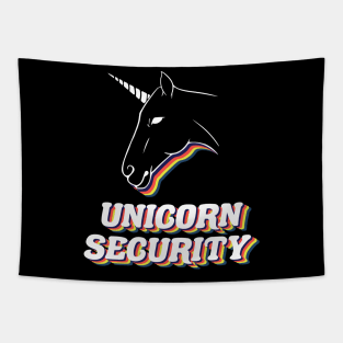 unicorn security funny unicorn bouncer, Tapestry