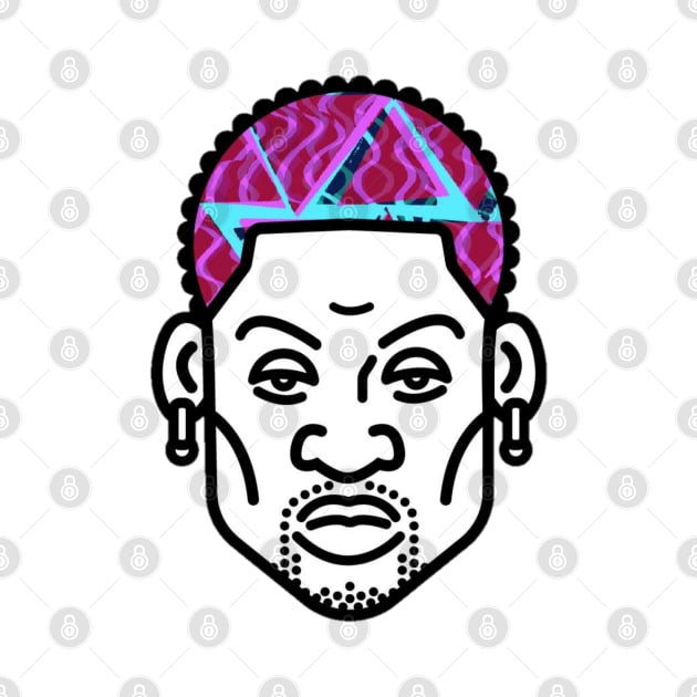 rodzilla-dennis Rodman (white) design by MN-STORE