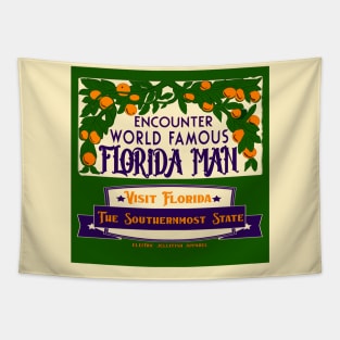 Visit Florida, Man Tapestry