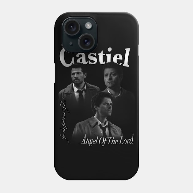 Castiel B&W Vintage Phone Case by kaseysdesigns