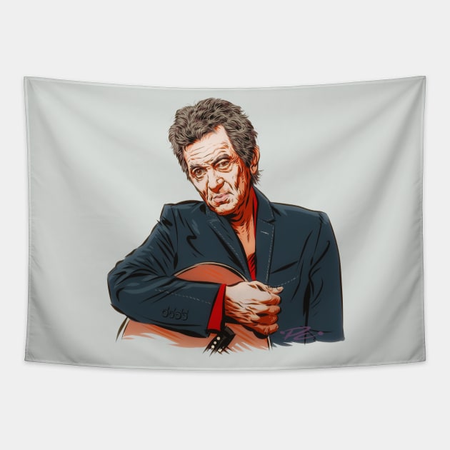 Rodney Crowell - An illustration by Paul Cemmick Tapestry by PLAYDIGITAL2020