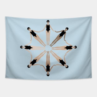 Artistic Swim Swimmers Synchronized Swimming Tapestry