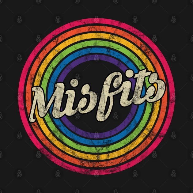 Misfits - Retro Rainbow Faded-Style by MaydenArt