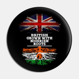 British Grown With Nigerien Roots - Gift for Nigerien With Roots From Niger Pin
