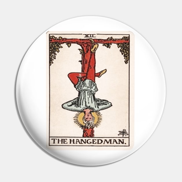 Hanged Man Tarot Pin by FunTeeGraphics