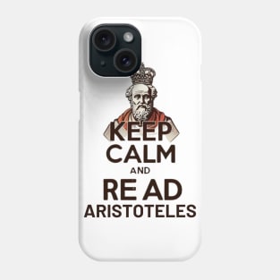 Cita filosófica de Aristoteles para estoicos Phone Case