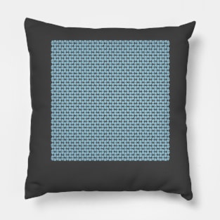 Diamond Hearts Blue Pillow