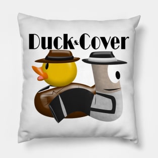 Duck and Cover Private I's Pillow