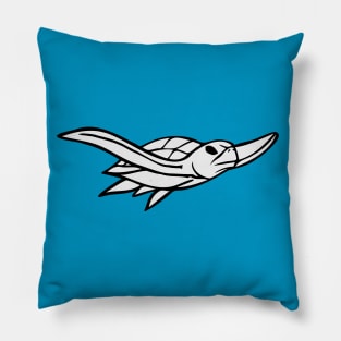 Sea Turtle Line Drawing Pillow