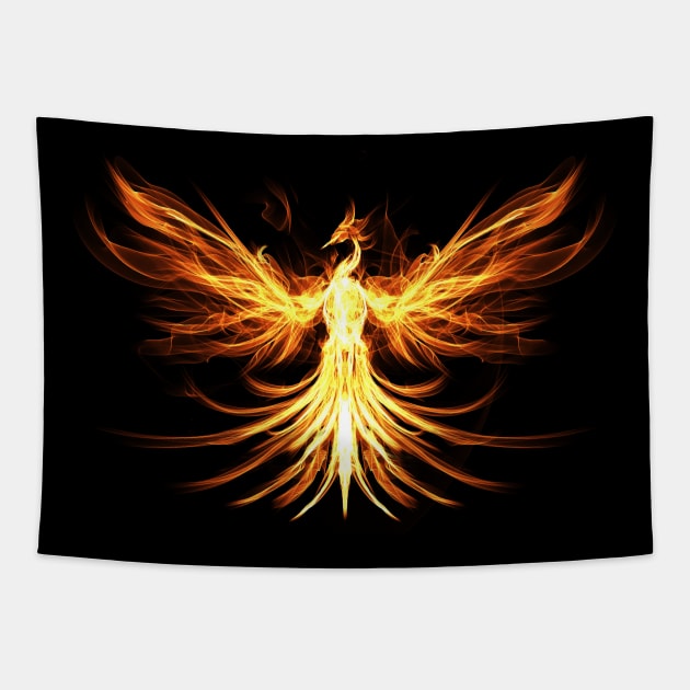 Phoenix Rising Tapestry by LoudMinority