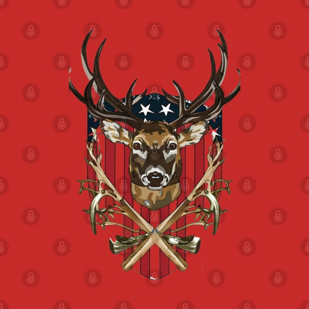 Bow Hunting Flag Buckwear Deer Hunter Accessories by click2print