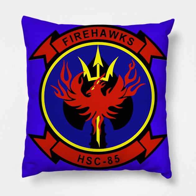 Helicopter Sea Combat Squadron Eight Five (HSC-85) Pillow by Airdale Navy