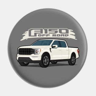 Car truck off road  f-150 white Pin