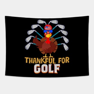 Golf Turkey Sport Lovers Thanksgiving Tapestry