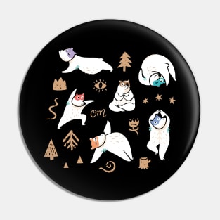 Yoga Bears Pin