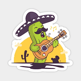 Mexican Mariachi Singing Cactus Magnet