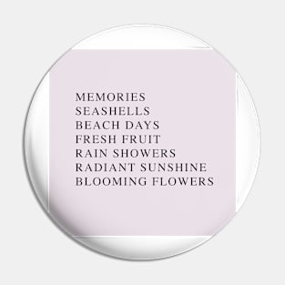 Summer memories - blush Pin