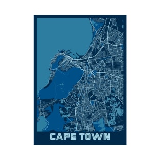 Cape Town - South Africa Peace City Map T-Shirt