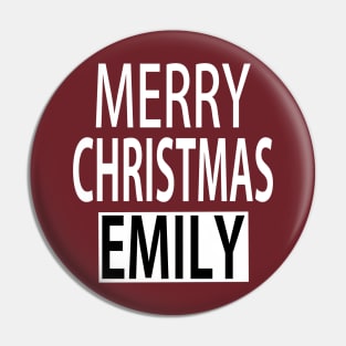 Merry Christmas Emily Pin