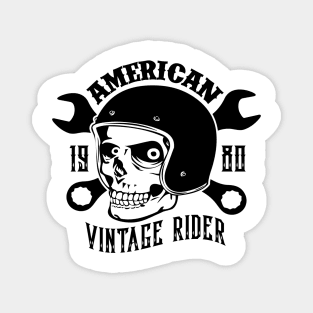 American 1980 vintage rider Magnet