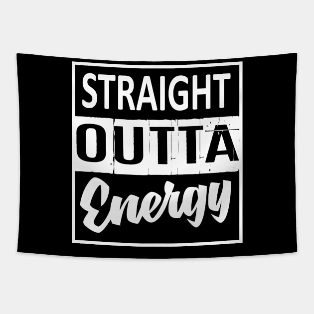 Straight outta energy Tapestry by AdrianBalatee