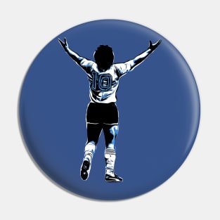 maradona d10s Pin