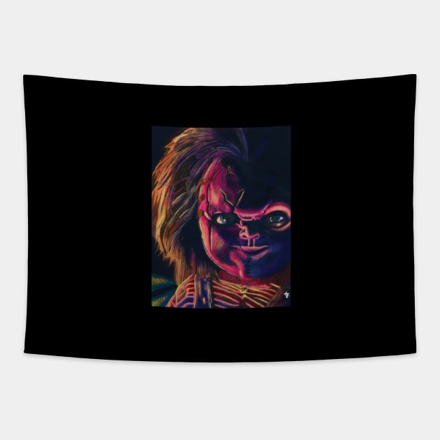 Colored Chucky Tapestry by adampage23