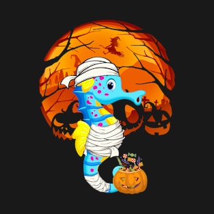 Seahorse mummy pumpkin T-Shirt