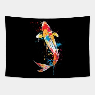 Colorful Koi Fish Tapestry