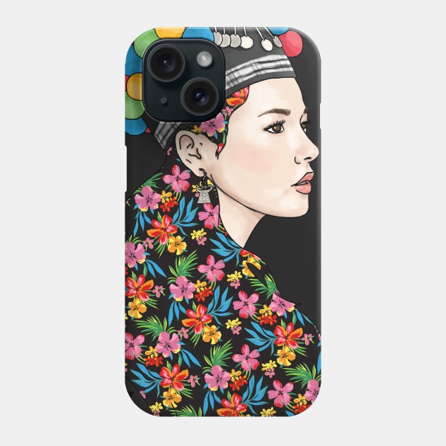 Hmoob Pompom Girl Phone Case by VANH