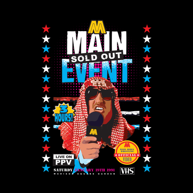 Main Event VHS vintage style t-shirt by goderslim