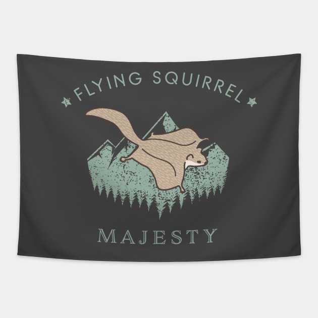 Flying Squirrel Majesty Tapestry by Annelie