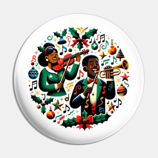 Musician in Christmas Pin