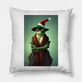 Kawaii Frog Christmas Santa Pillow